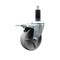 Service Caster 4'' Semi Steel Swivel 1-1/8'' Expanding Stem Caster Total Lock Brake SCC-EXTTL20S414-SSS-118 - alternate 1